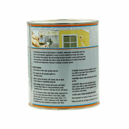 Gorilla Glue Clear Rubber-Based Liquid Rubber Waterproof Sealer 32 oz 105341